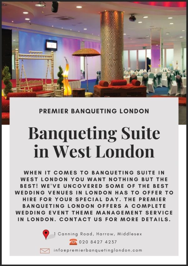 Banqueting Suite in West London