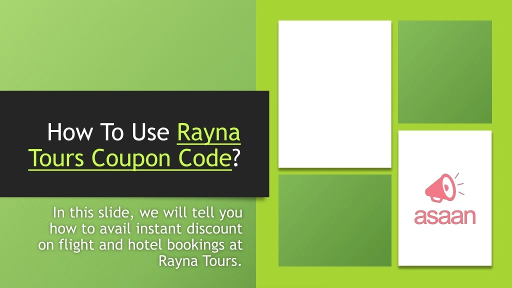 how to use rayna tours coupon code