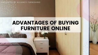 Advantages of Buying furniture Online.