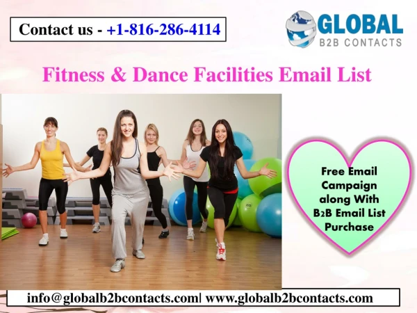 Fitness & Dance Facilities Email List