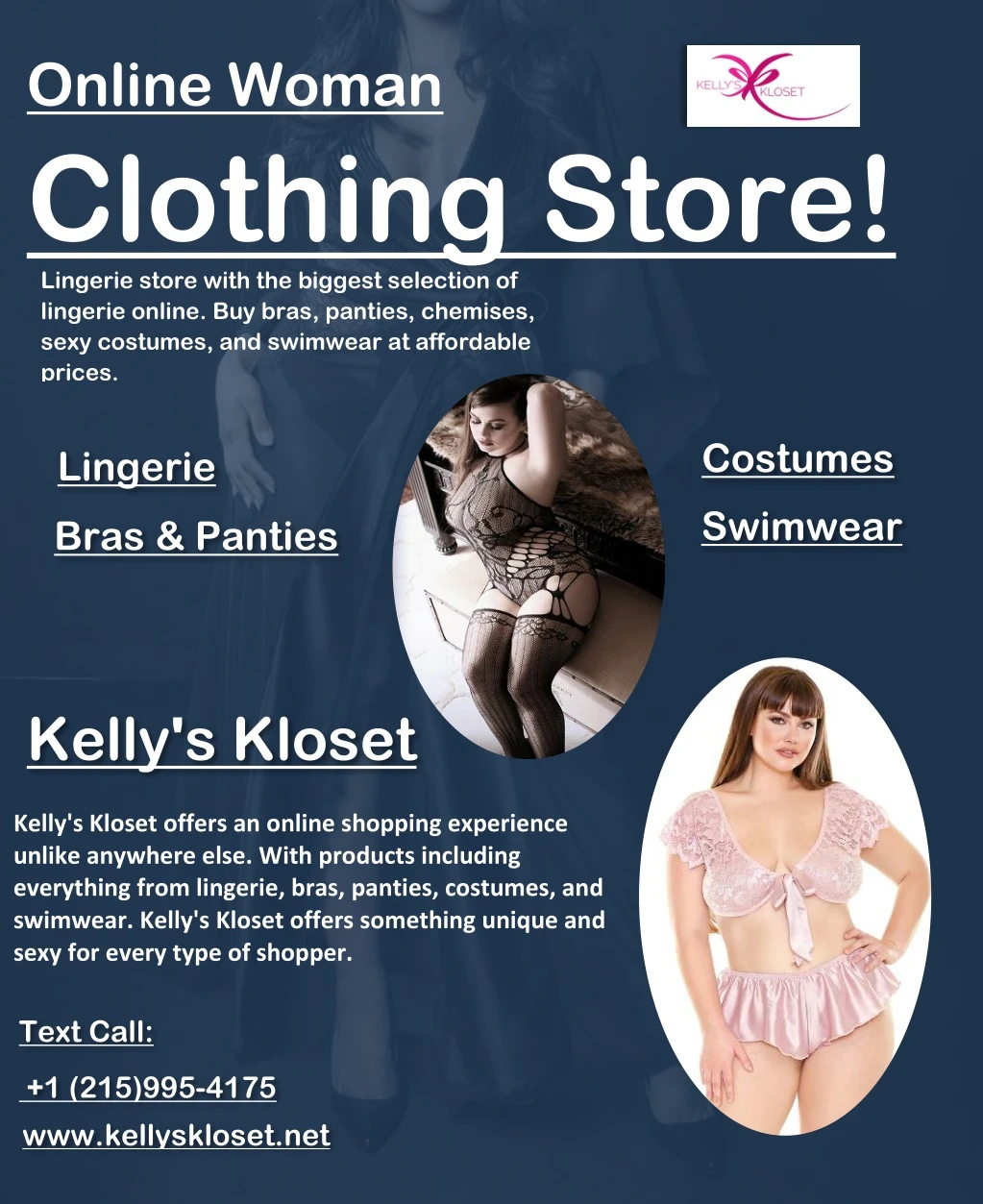 online woman clothing store lingerie store with