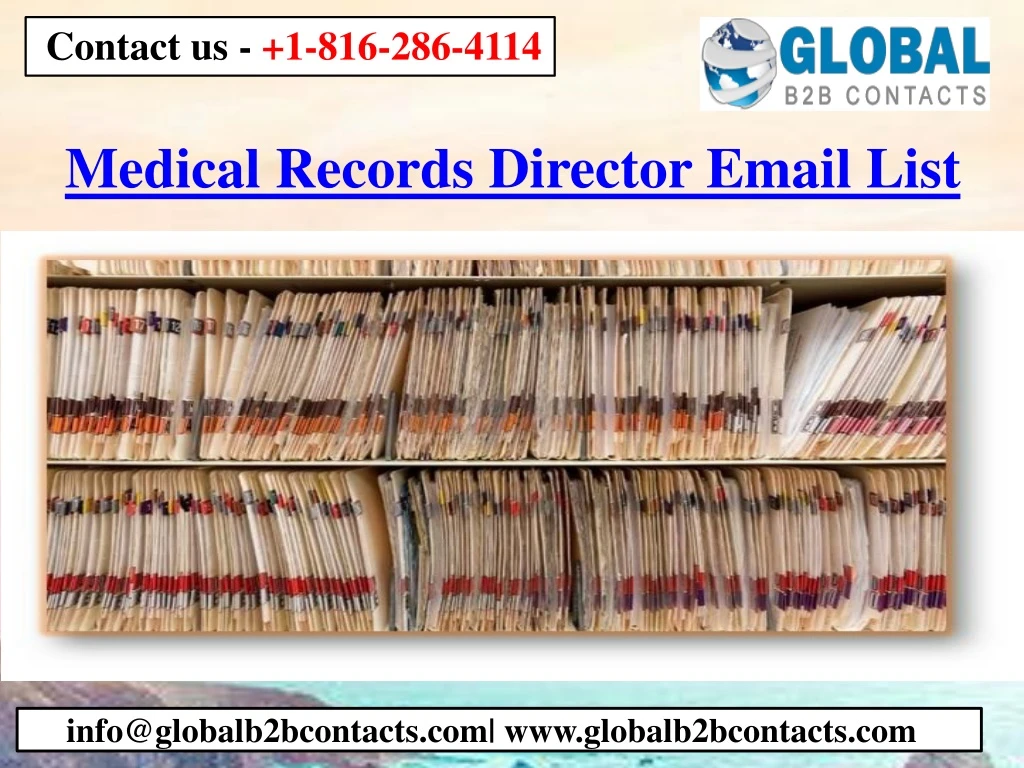medical records director email list