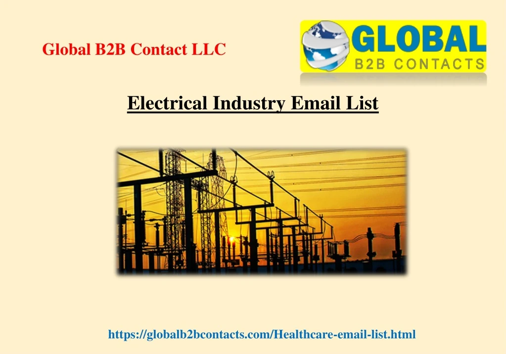 electrical industry email list