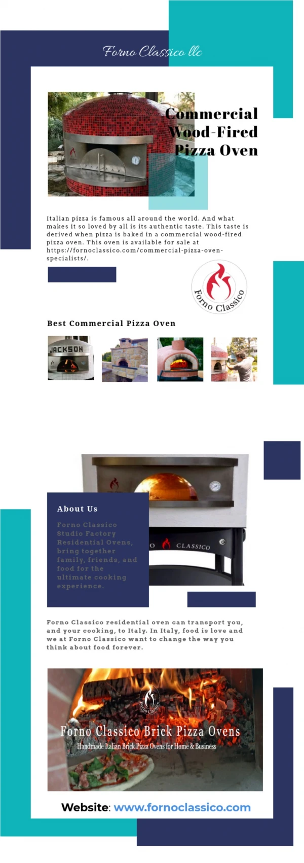 Commercial Wood-Fired Pizza Oven