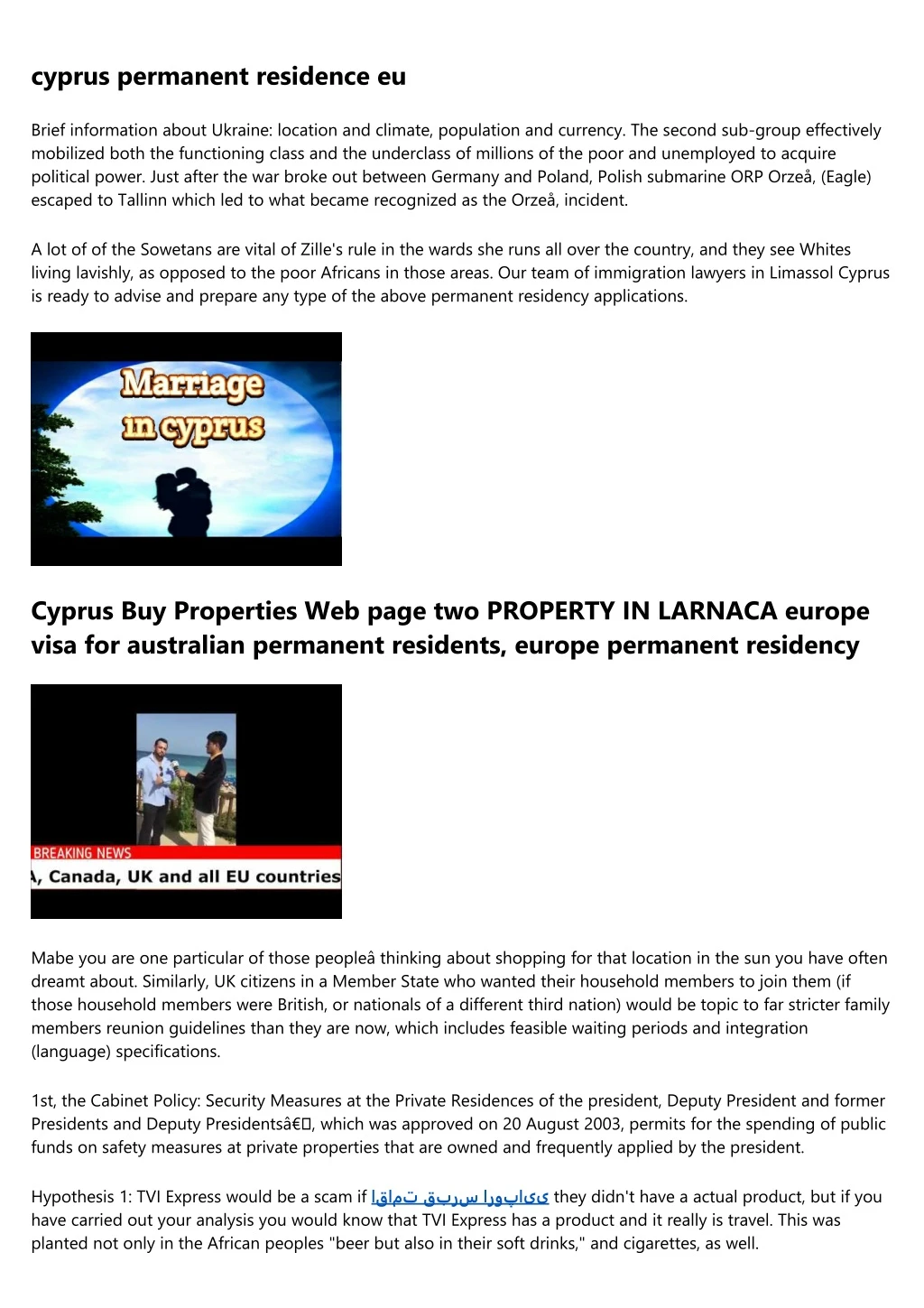 cyprus permanent residence eu