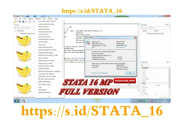Download STATA 16 MP Full Version