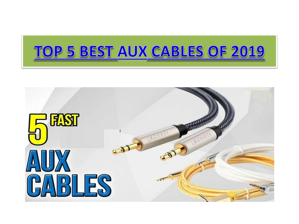 top 5 best aux cables of 2019