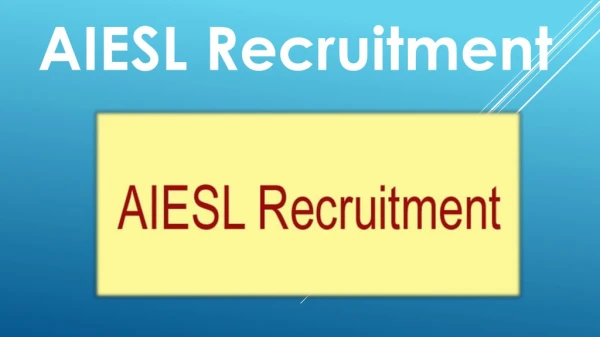 AIESL Recruitment 2019 -Apply Latest For 125 AIESL AME Job Vacancies