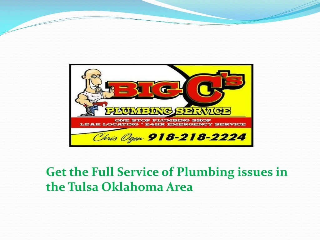 get the full service of plumbing issues