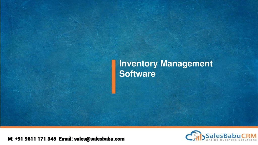 inventory management software