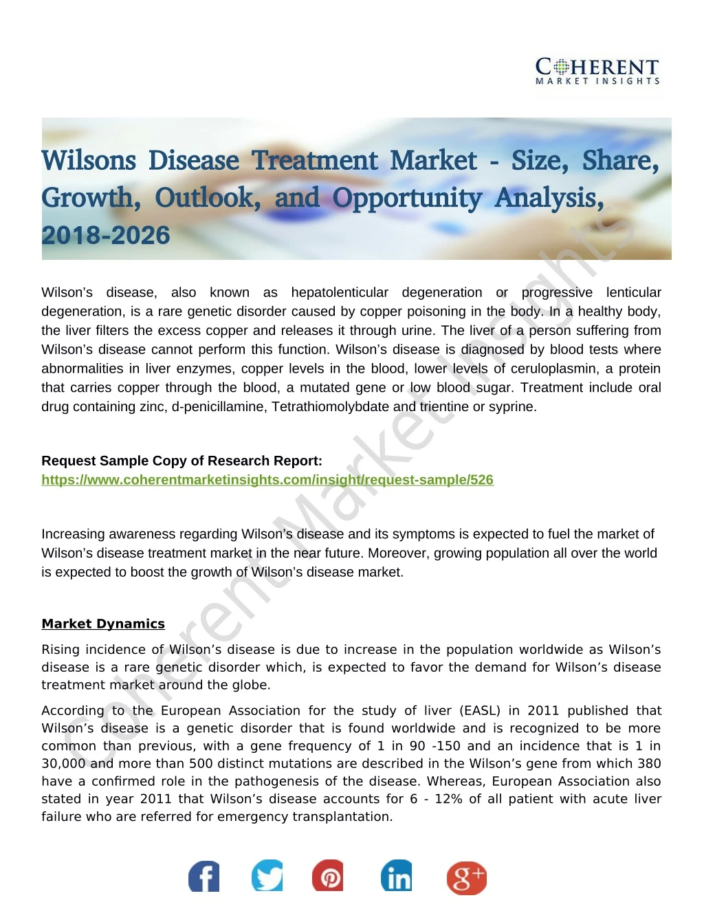 wilsons disease treatment market size share