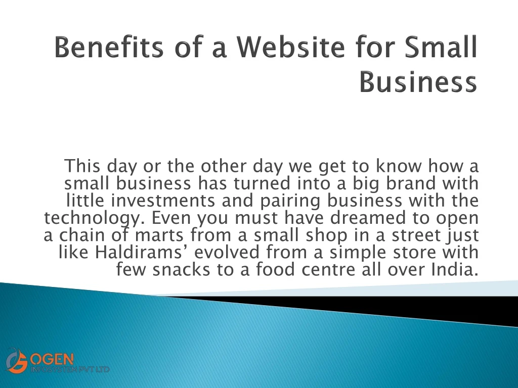 benefits of a website for small business