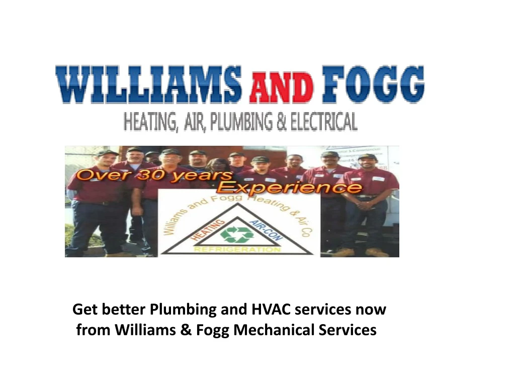 get better plumbing and hvac services now from