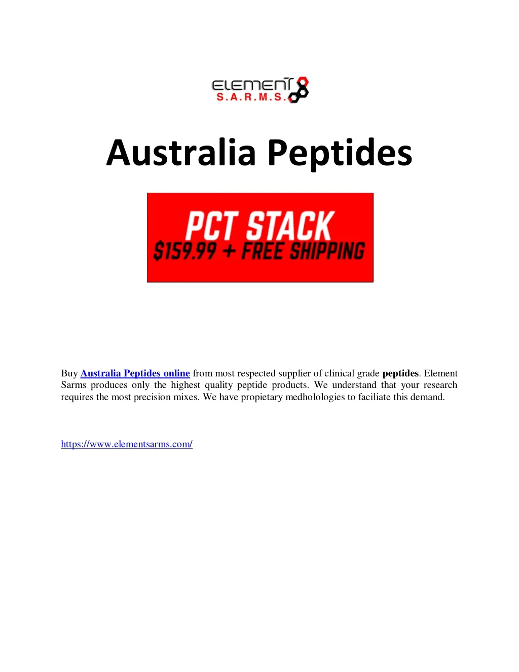 australia peptides