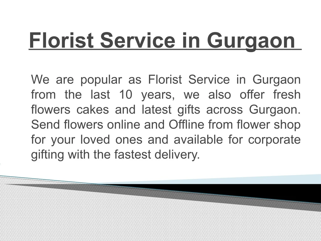 florist service in gurgaon