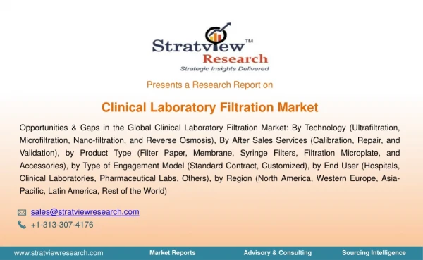 Clinical Laboratory Filtration Market | Trends & Forecast | 2018-2025