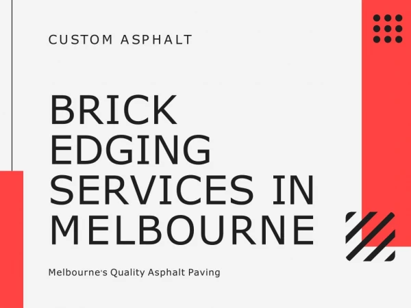 Brick Edging Services in Melbourne