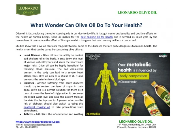 What Wonder Can Olive Oil Do To Your Health?