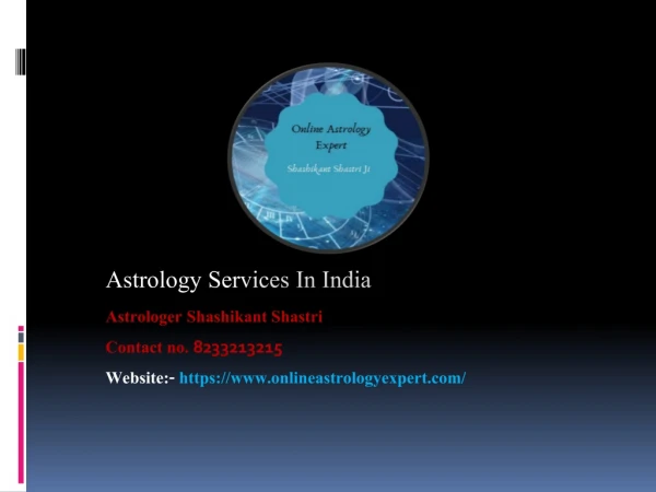 Astrology Services In India