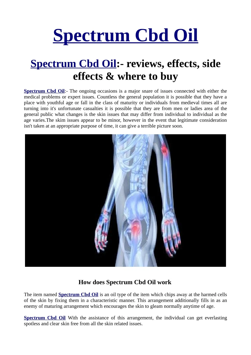 spectrum cbd oil