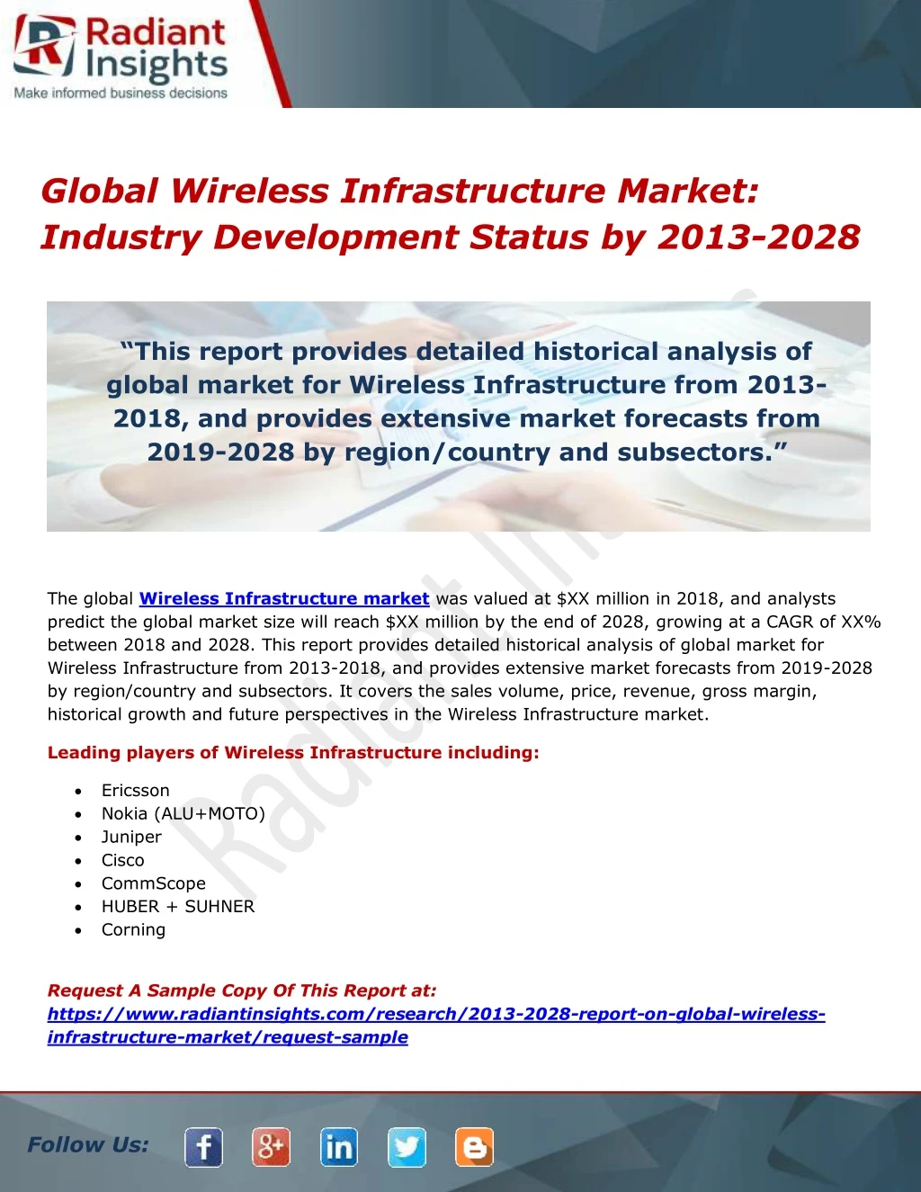 global wireless infrastructure market industry