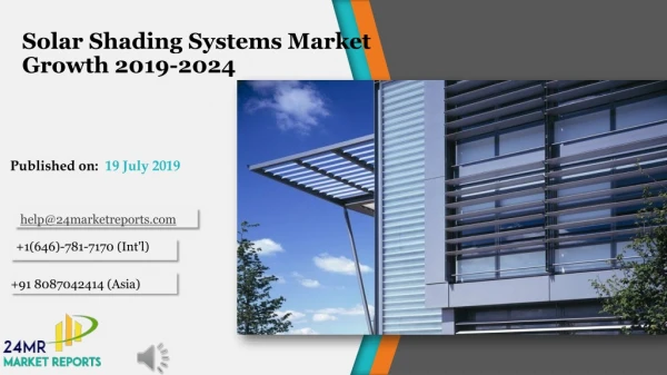 Solar Shading Systems Market Growth 2019-2024
