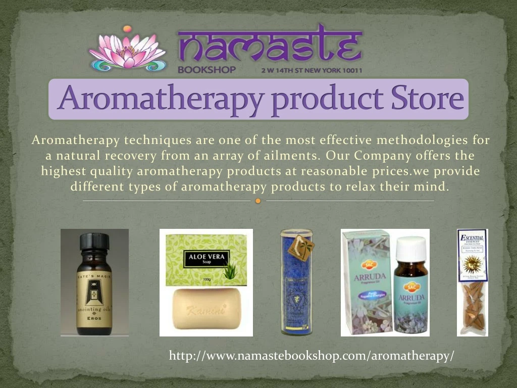 aromatherapy product store