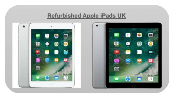 Refurbished Apple iPads UK