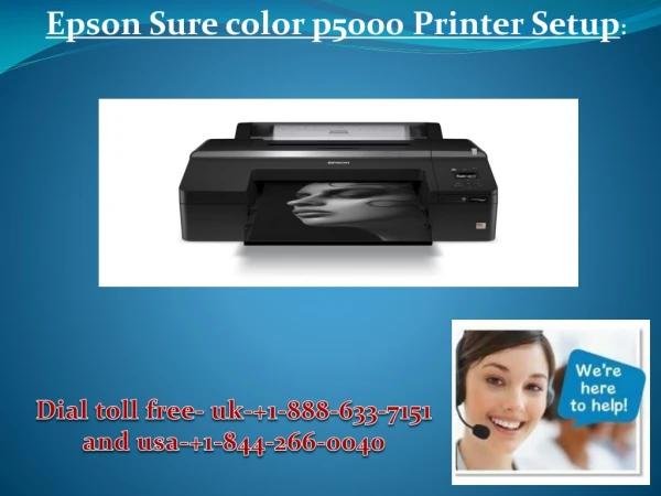 Setup Epson Surecolor p5000 Printer,