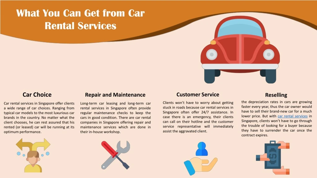 what you can get from car rental services