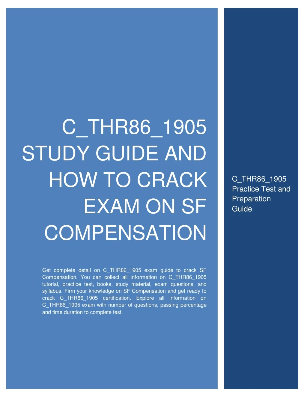 c thr86 1905 study guide and how to crack exam