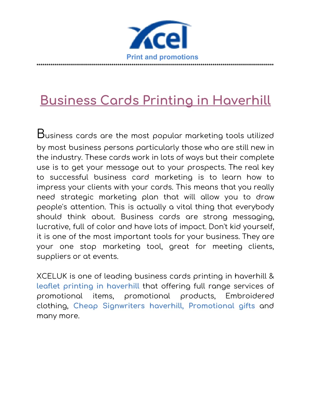 print and promotions business cards printing