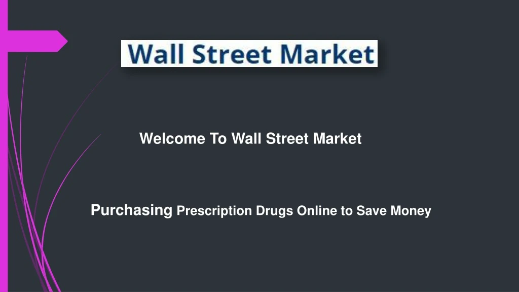 welcome to wall street market