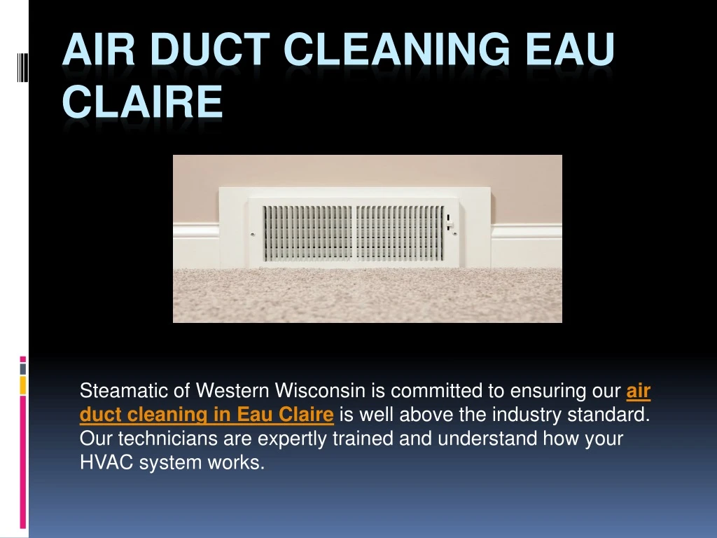 air duct cleaning eau claire
