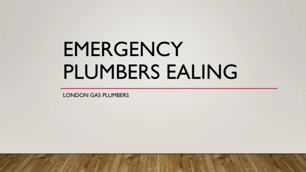 Emergency Plumbers Ealing