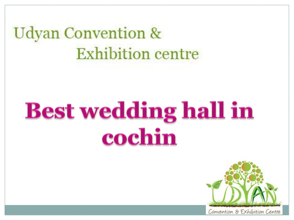best wedding hall in cochin