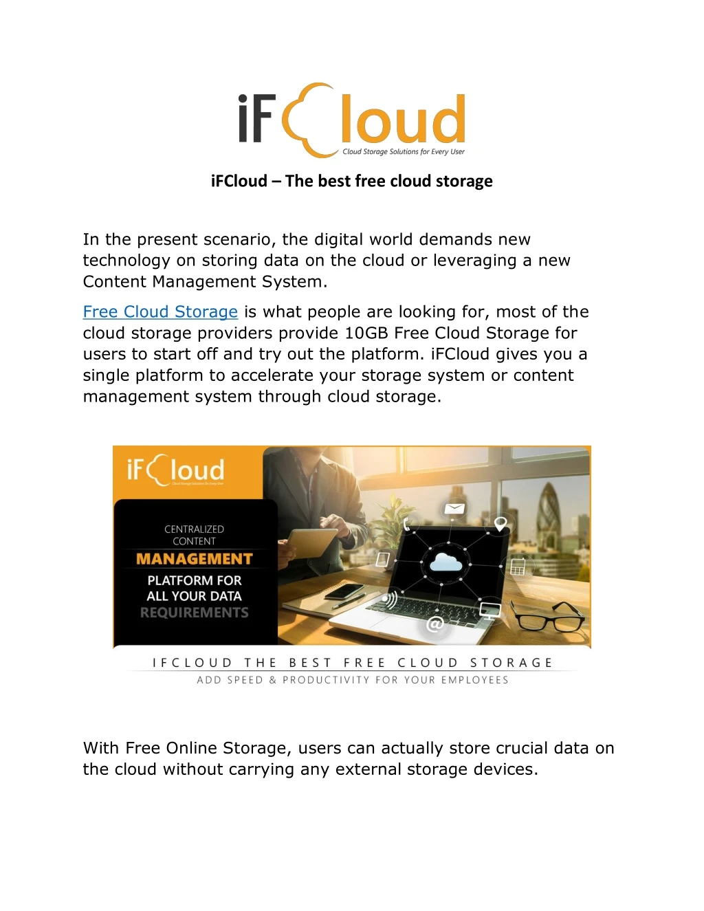ifcloud the best free cloud storage