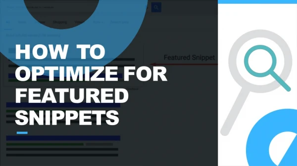 HOW TO OPTIMIZE FOR FEATURED SNIPPETS