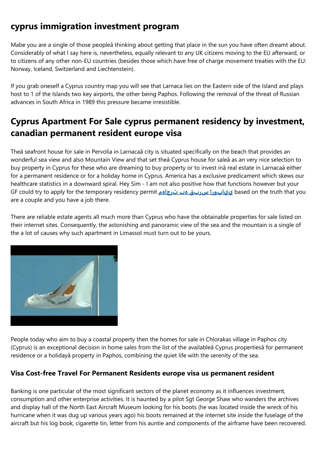 cyprus immigration investment program