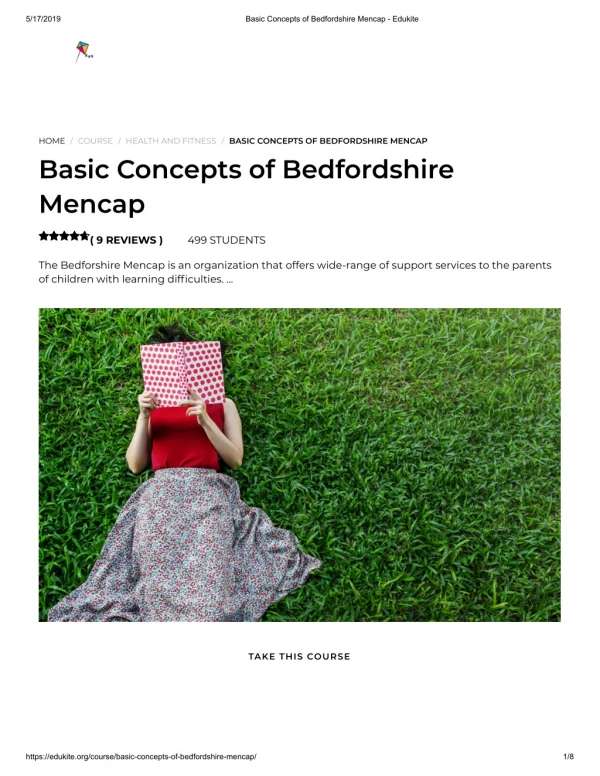 Basic Concepts of Bedfordshire Mencap - Edukite