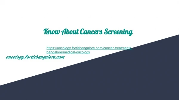 Chemotherapy Cancer Treatment Bangalore