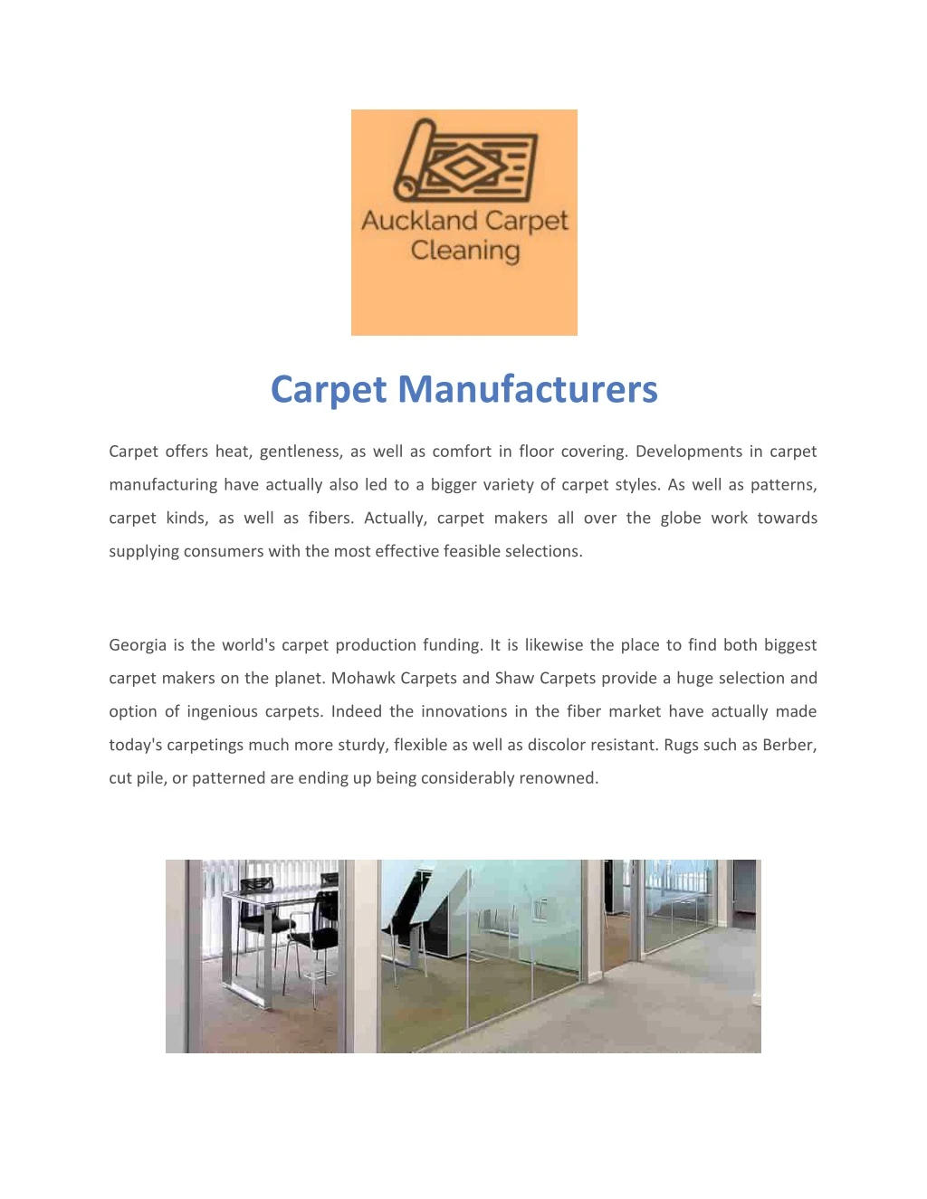 carpet manufacturers