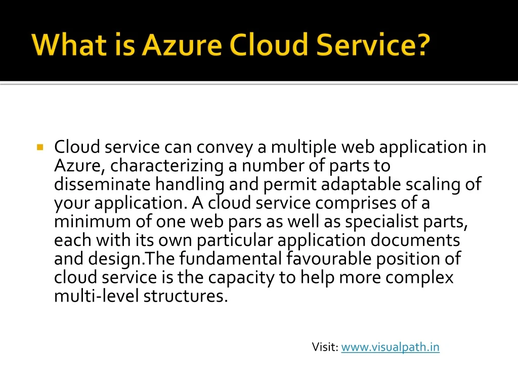 what is azure cloud service