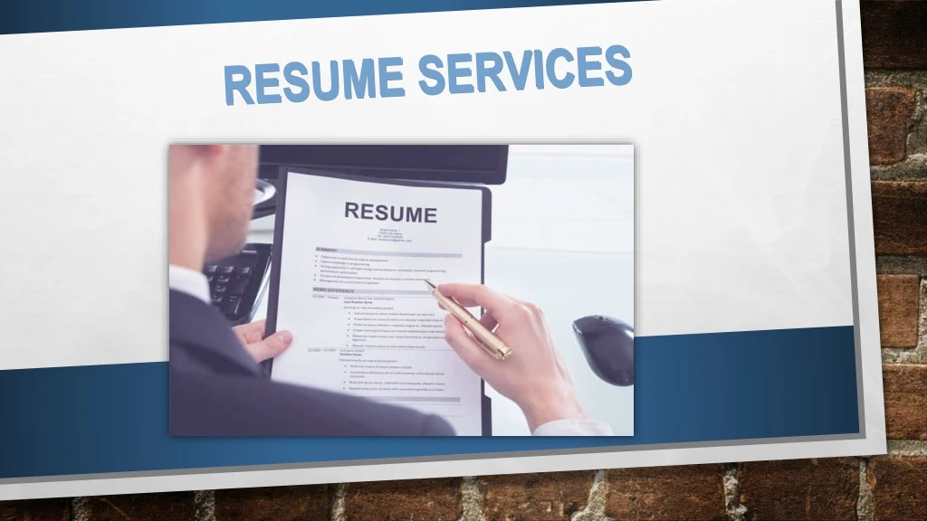 resume services