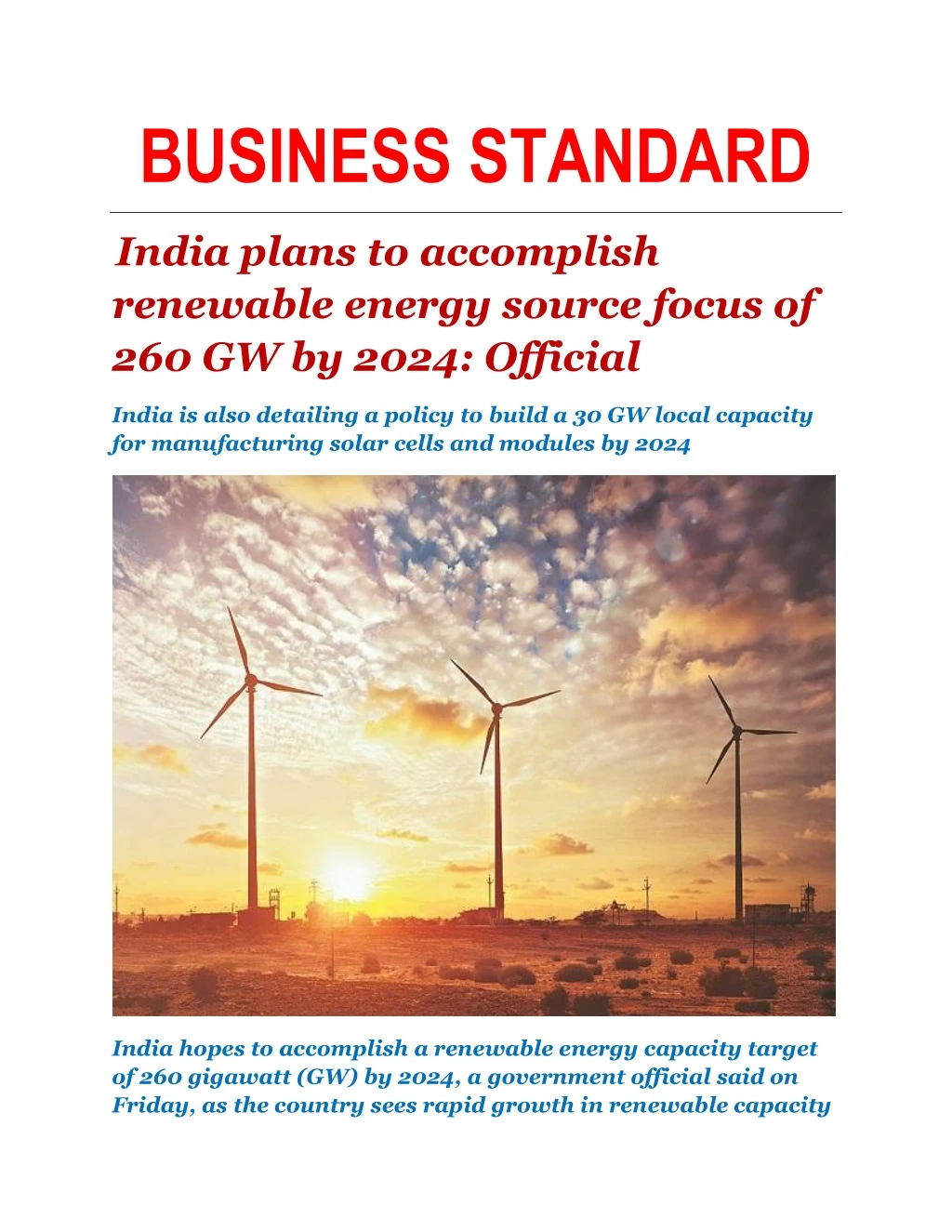 business standard