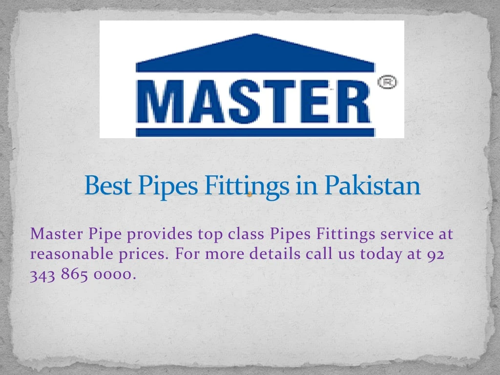 best pipes fittings in pakistan