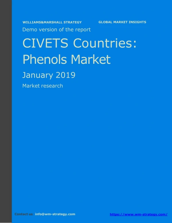 WMStrategy Demo CIVETS Countries Phenols Market January 2019