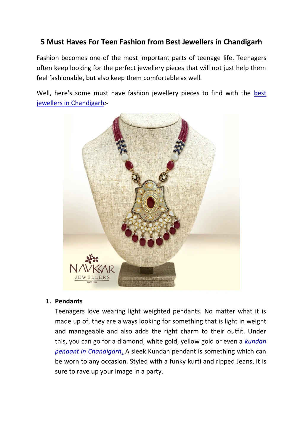 5 must haves for teen fashion from best jewellers