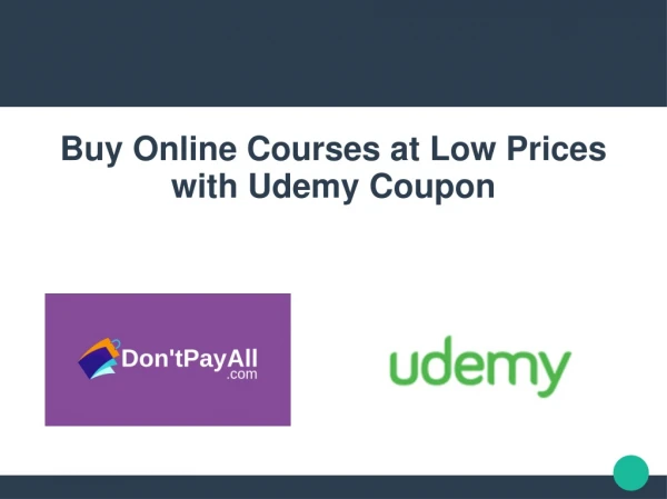 Udemy Coupon: Helpful in Savings