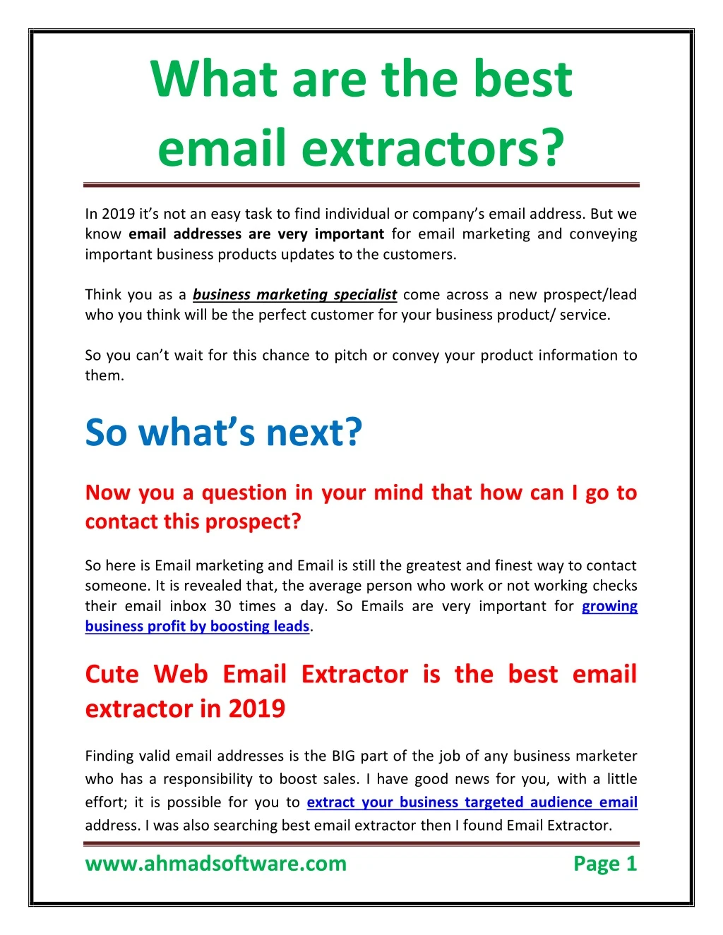 what are the best email extractors
